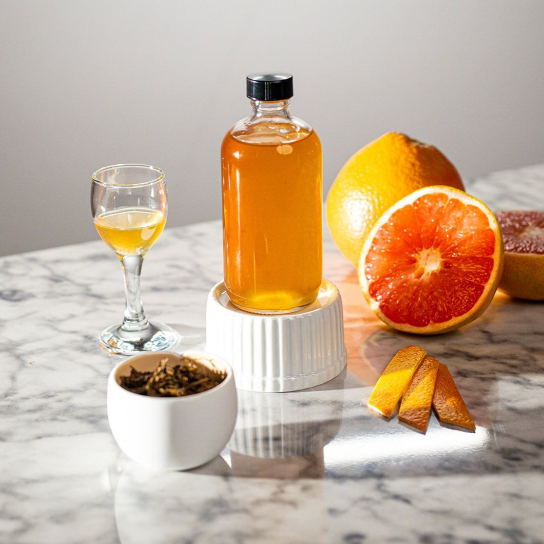 High Bar Syrups & Mixers: Grapefruit Hojicha Cordial