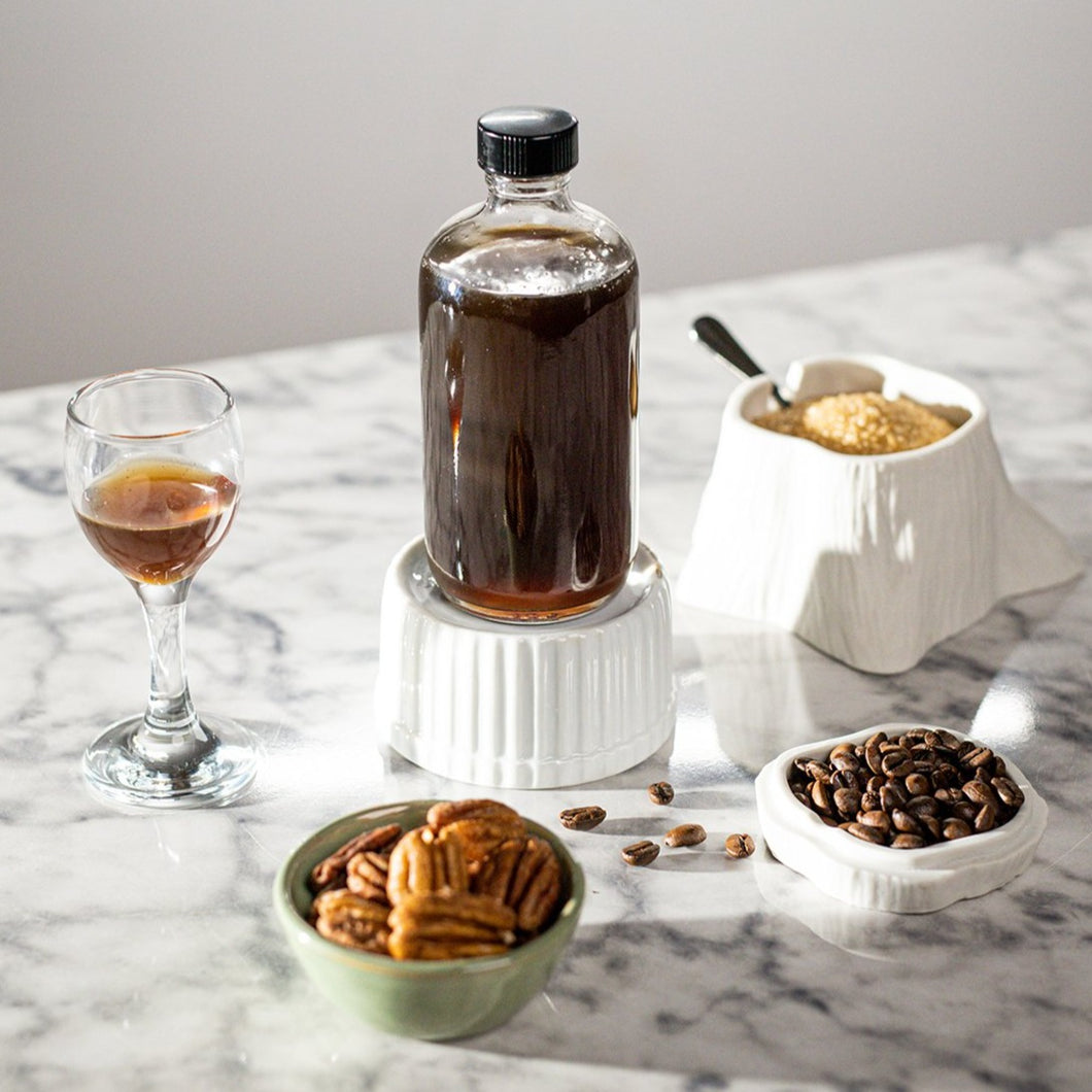 High Bar Syrups & Mixers: Coffee Pecan Demerara